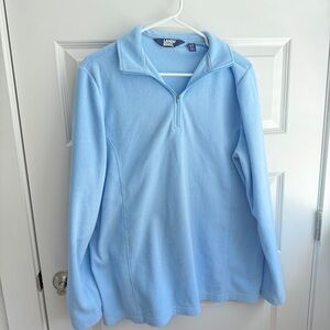 Land’s End Quarter Zip Fleece Pullover - Size L (14-16)